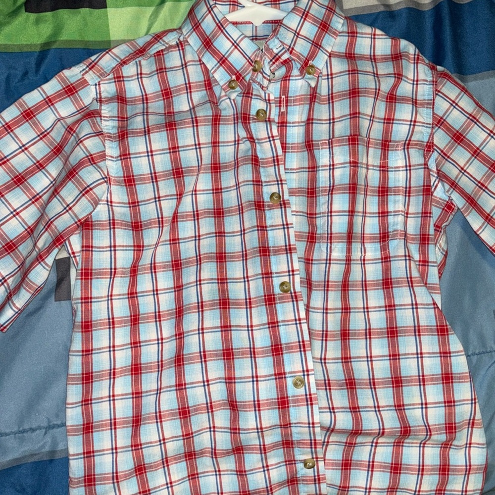 Kids short sleeve button down